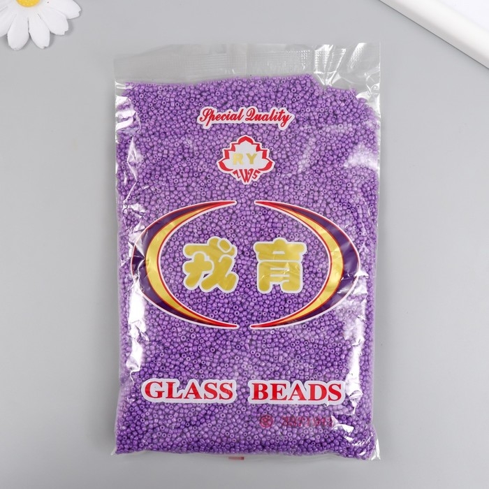 Бисер стекло 12/0  Бисер стекло 12/0 "Цикломен" яркий 450 гр