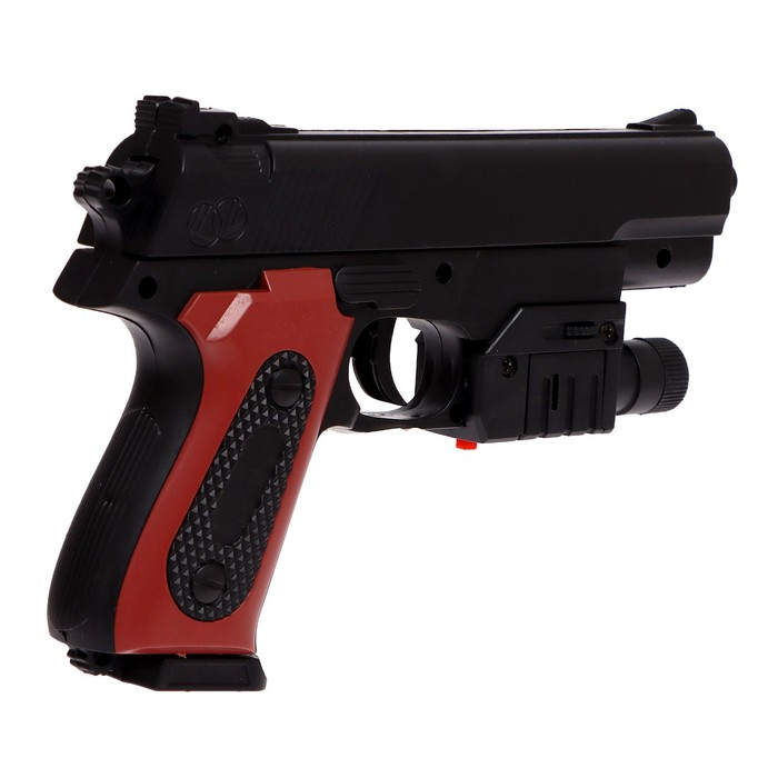 Детское оружие Пистолет пневматический детский «Классик», с фонариком и лазером Детское оружие Пистолет пневматический детский «Классик», с фонариком и лазером