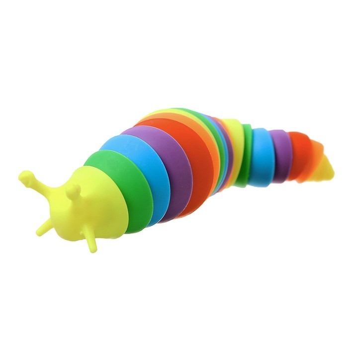 Гусеница антистресс игрушка «Весёлый слизняк», цвета МИКС
