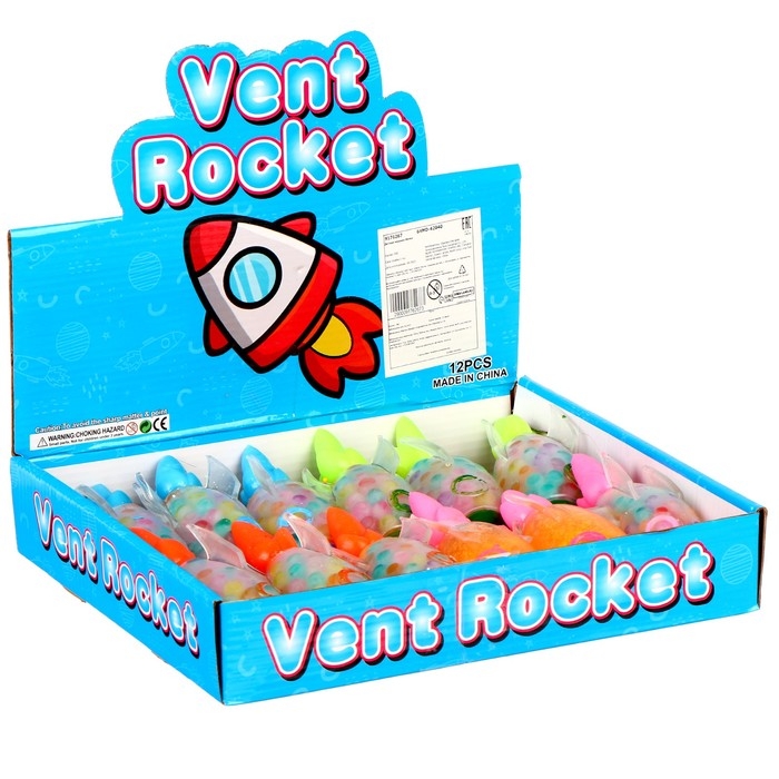 Мялка «Ракета» с гидрогелем, цвета МИКС Мялка «Ракета» с гидрогелем, цвета МИКС