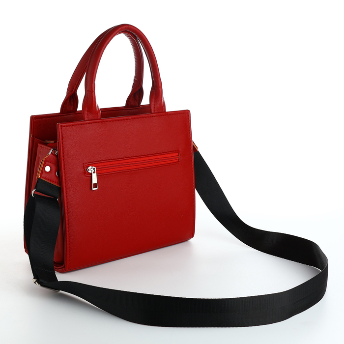 Сумка женская TEXTURA, тоут, средний размер, цвет красный