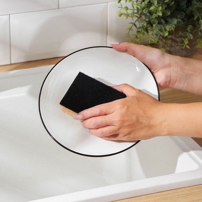 Набор губок для мытья посуды Raccoon «Лофт», 3 шт, 9×6,5×3,5 см, крупнопористый поролон, цвет бежевый Набор губок для мытья посуды Raccoon «Лофт», 3 шт, 9×6,5×3,5 см, крупнопористый поролон, цвет бежевый