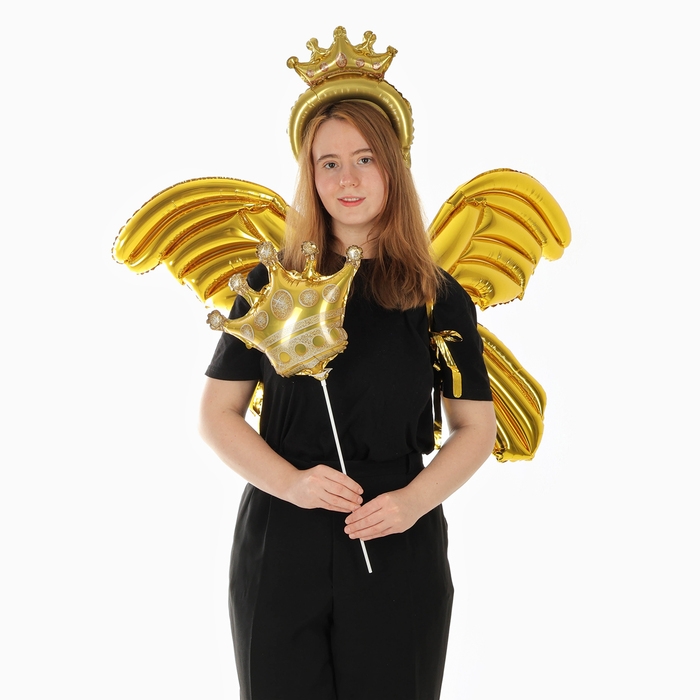 Набор фольгированных шаров &laquo;Карнавальный набор. Золото&raquo;, 3 шт.