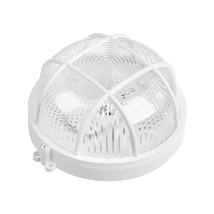 Светильник ЖКХ светодиодный, 8 Вт, IP54, 6500K, 220 В, пластик, белый Светильник ЖКХ светодиодный, 8 Вт, IP54, 6500K, 220 В, пластик, белый