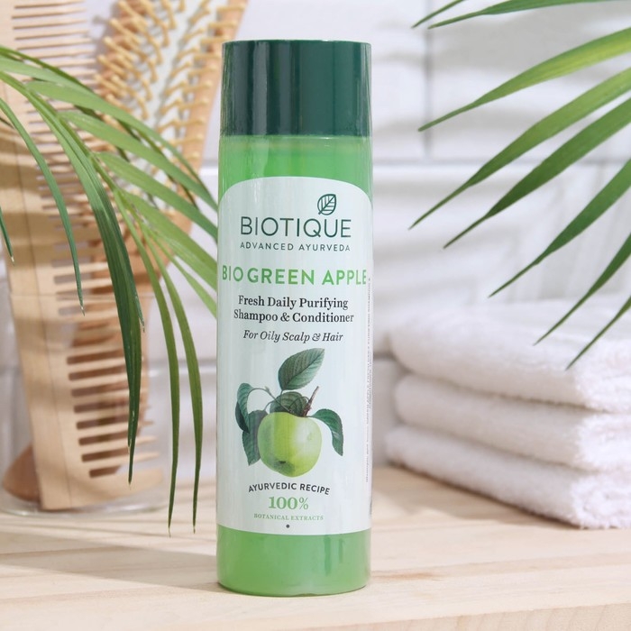 Шампунь-кондиционер для волос BIOTIQUE,  Шампунь-кондиционер для волос BIOTIQUE, "Био зелёное яблоко" 190 мл