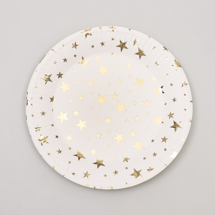 Набор посуды «С днём рождения», золотые звёзды Набор посуды «С днём рождения», золотые звёзды