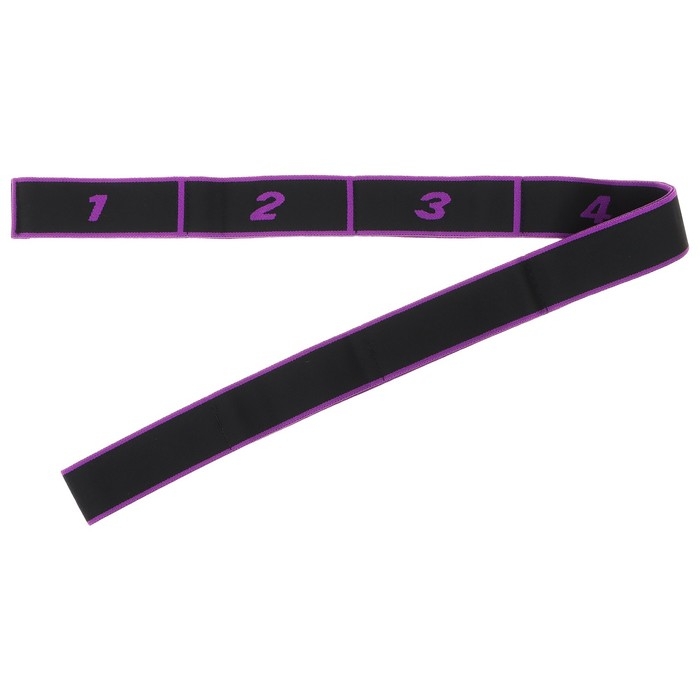 Эспандер-лента Sangh, эластичная, с захватами, 90х4 см, цвет фиолетовый Эспандер-лента Sangh, эластичная, с захватами, 90х4 см, цвет фиолетовый