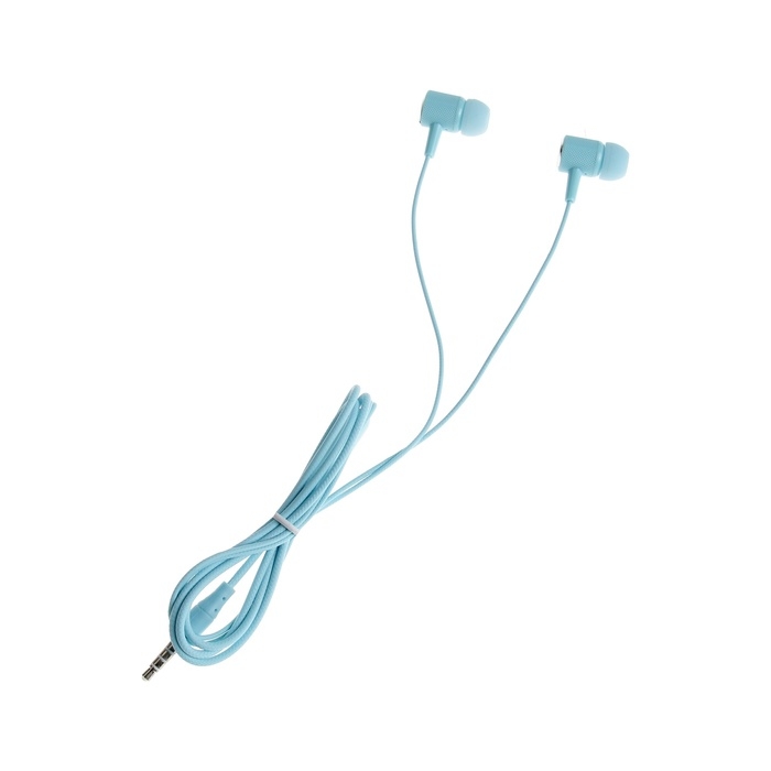 Наушники CB-51, проводные, вакуумные, микрофон, 1 м, Jack 3.5 мм, синие Наушники CB-51, проводные, вакуумные, микрофон, 1 м, Jack 3.5 мм, синие