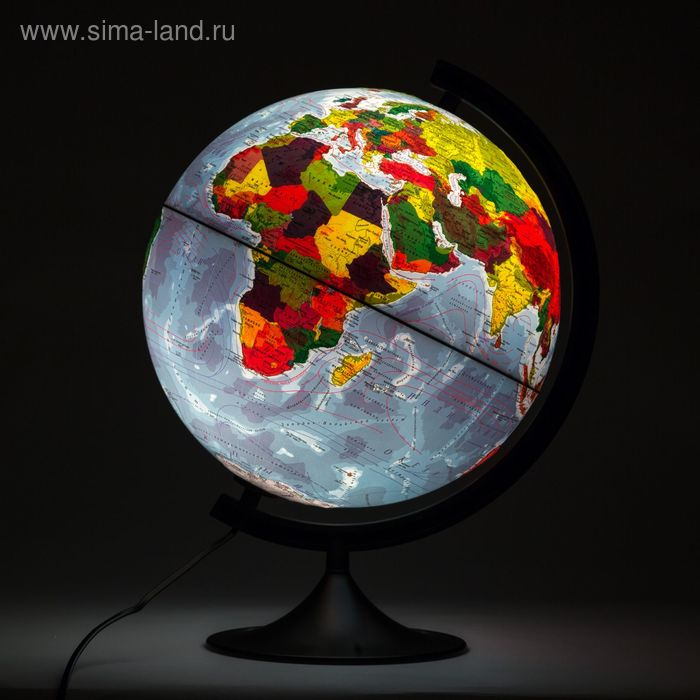 Глoбус физико-политический рельефный «Классик», диаметр 320 мм, с подсветкой Глoбус физико-политический рельефный «Классик», диаметр 320 мм, с подсветкой