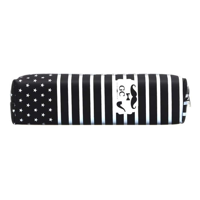 Пенал школьный, на молнии силиконовый Пенал школьный, на молнии силиконовый "Эйфелева башня" звезды