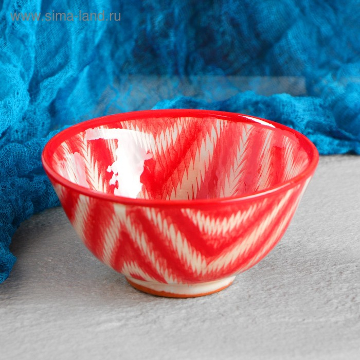 Набор чайный Риштанская керамика Набор чайный Риштанская керамика "Атлас", 9 предметов (чайник-0,8л,пиалы-0,5/0,3л)