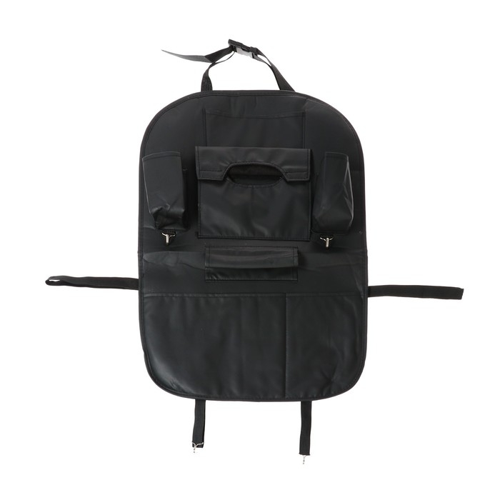 Органайзер на спинку сиденья 62×44 см, кож.зам, черный Органайзер на спинку сиденья 62×44 см, кож.зам, черный