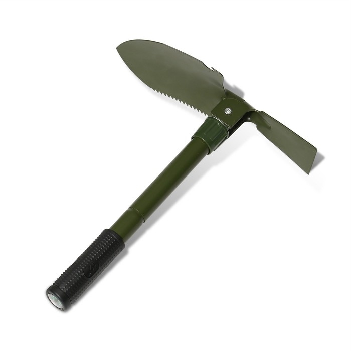 Лопата туристическая, складная, L = 41 см, мотыжка, прорезиненная рукоять, в чехле, Greengo Лопата туристическая, складная, L = 41 см, мотыжка, прорезиненная рукоять, в чехле, Greengo