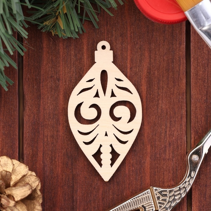 Новый год. Набор заготовок для творчества символ года Новый год. Набор заготовок для творчества символ года "Новогодние украшения 2025",12 шт,4,5 х 4,5см