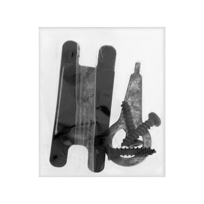 Защелка (мод.3186), межкомнатная, фиксатор, 3 ключа, цвет матовый черный Защелка (мод.3186), межкомнатная, фиксатор, 3 ключа, цвет матовый черный