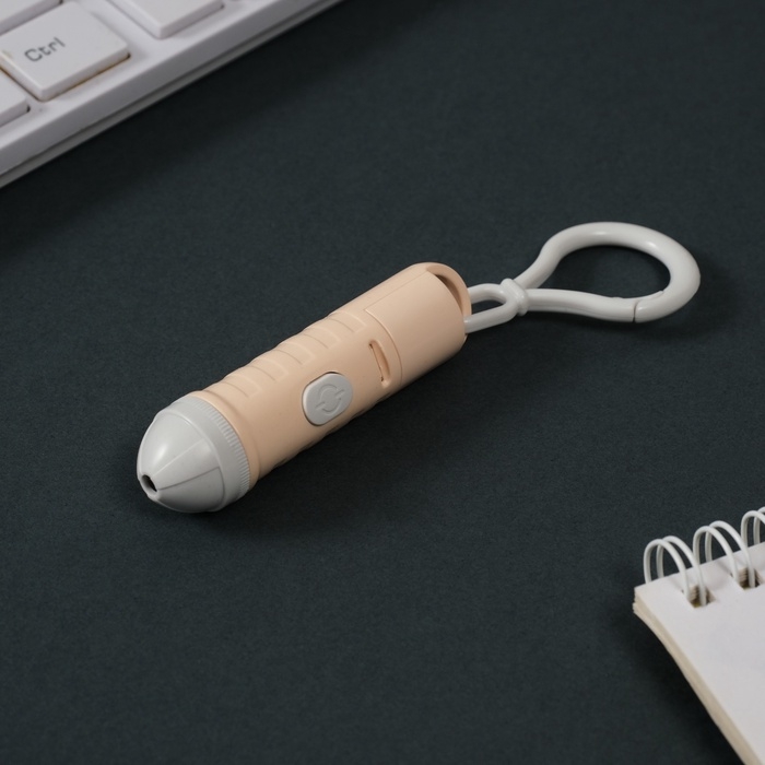 Указка лазерная пластик Указка лазерная пластик "Нежно-персиковая" LR44х3 шт 1,6х1,6х6,5 см