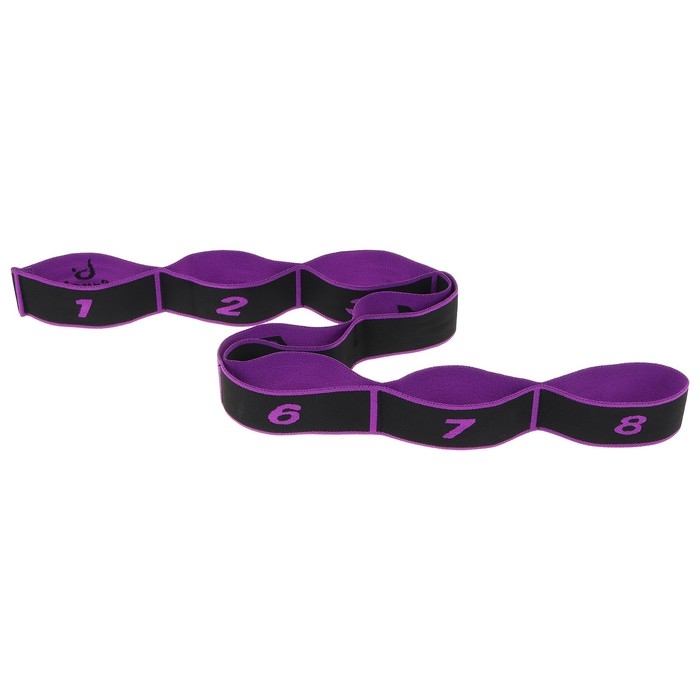 Эспандер-лента Sangh, эластичная, с захватами, 90х4 см, цвет фиолетовый Эспандер-лента Sangh, эластичная, с захватами, 90х4 см, цвет фиолетовый