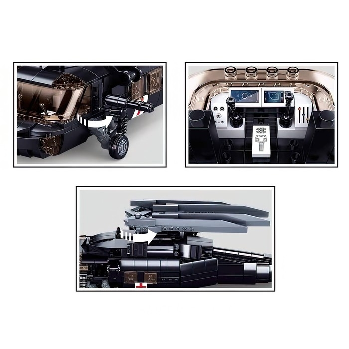 Конструктор Модельки «Вертолёт спецназа», 692 детали Конструктор Модельки «Вертолёт спецназа», 692 детали