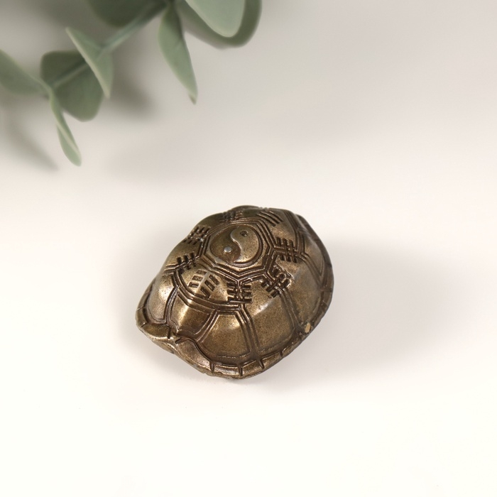 Сувенир металл Сувенир металл "Панцирь черепахи с монетками" d=1,1 см 3х2,4 см