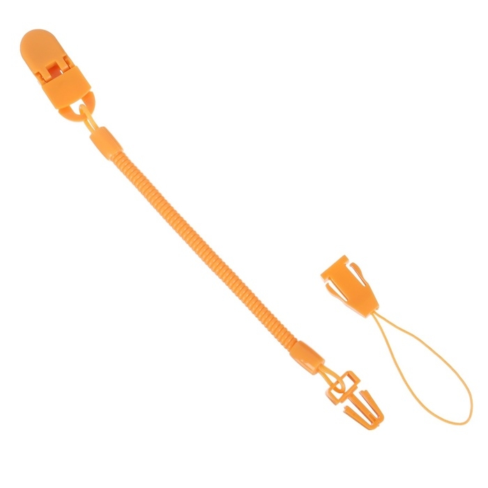 Соска - пустышка ортодонтическая, силикон, +6 мес., с держателем цвет оранжевый Соска - пустышка ортодонтическая, силикон, +6 мес., с держателем цвет оранжевый