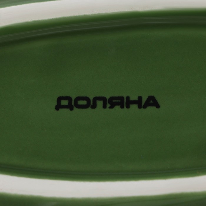 Набор для специй Доляна «Лист», 3 предмета: солонка 80 мл, перечница 80 мл, подставка, цвет зелёный Набор для специй Доляна «Лист», 3 предмета: солонка 80 мл, перечница 80 мл, подставка, цвет зелёный