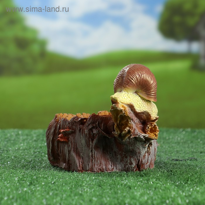 Садовая фигура  Садовая фигура "Улитки-кормушки" 24х15х14см