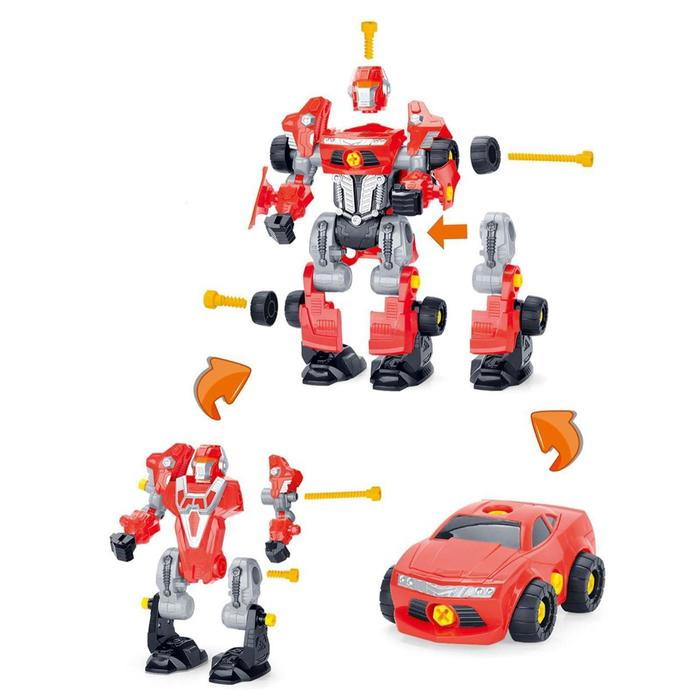 Конструктор-машина «Мега робот», 3 в 1, со световым шуруповёртом, работает от батареек Конструктор-машина «Мега робот», 3 в 1, со световым шуруповёртом, работает от батареек