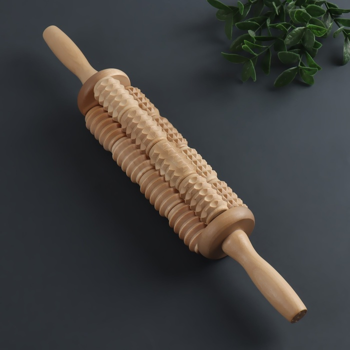 Массажёр для спины «Кукуруза», d = 6,5 × 42 см, деревянный Массажёр для спины «Кукуруза», d = 6,5 × 42 см, деревянный