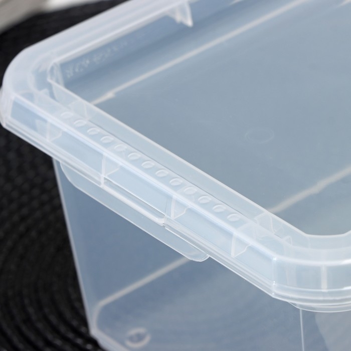 Контейнер для хранения с крышкой Palm, 2 л, 19×15.3×9.8 см, цвет прозрачный Контейнер для хранения с крышкой Palm, 2 л, 19×15.3×9.8 см, цвет прозрачный