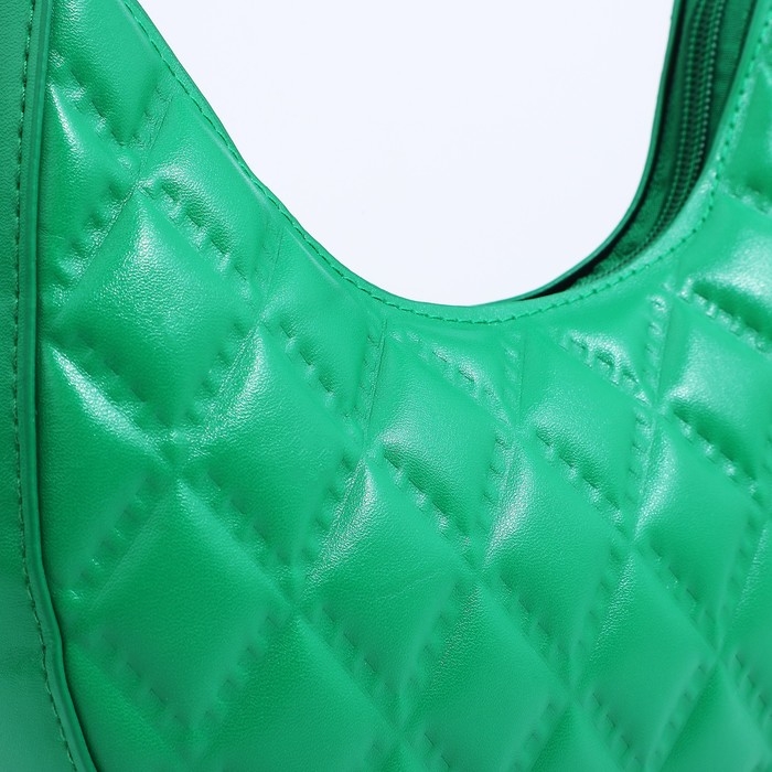 Сумка-багет на молнии, цвет зелёный Сумка-багет на молнии, цвет зелёный