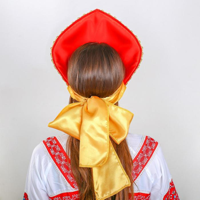 Кокошник «Павлово-Посадский узор», с цветами Кокошник «Павлово-Посадский узор», с цветами