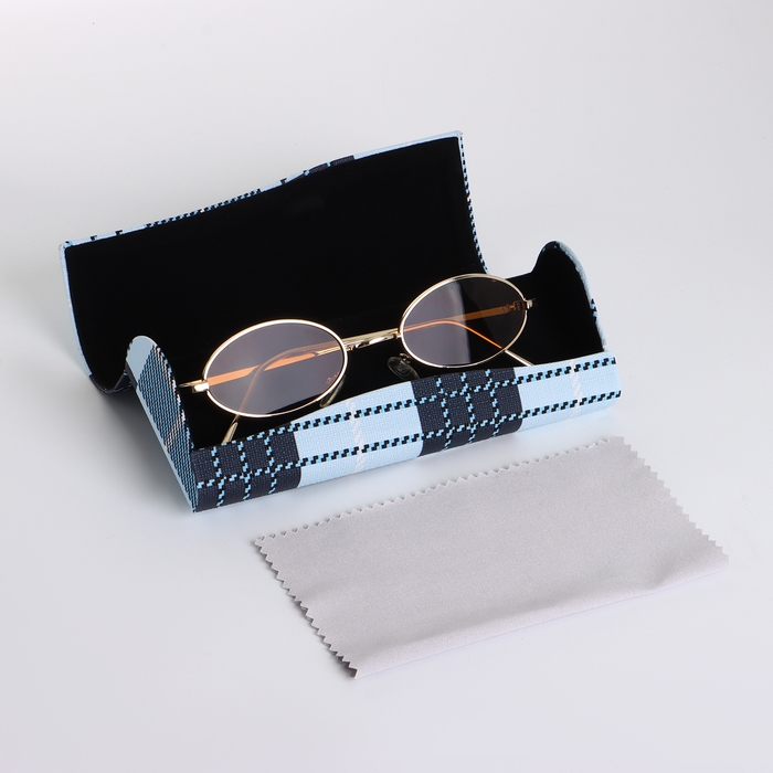 Футляр для очков на магните, длина 16 см, цвет голубой Футляр для очков на магните, длина 16 см, цвет голубой