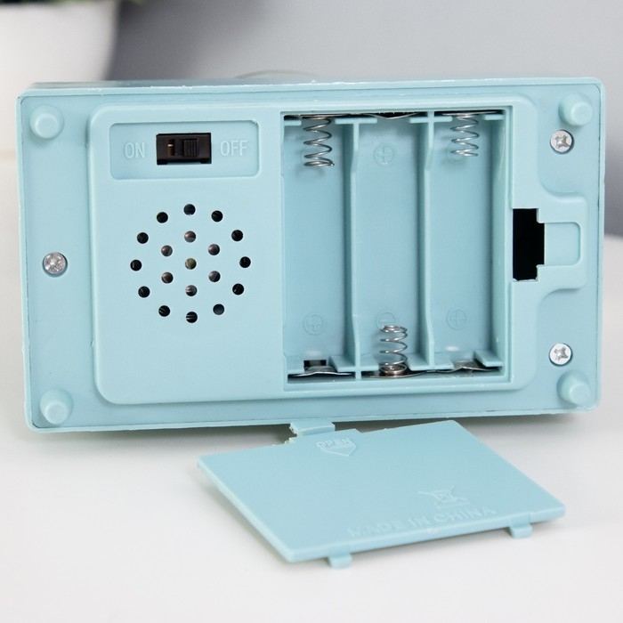 Ночник музыкальный Ночник музыкальный "Снежный шар" 5хLED от батареек 3ААА голубой 6,5х11х21см RISALUX