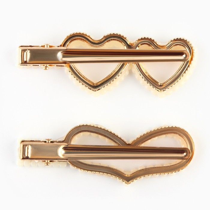 Заколки для волос «Ты прекрасна», 2 шт, 7 х 2,5 см Заколки для волос «Ты прекрасна», 2 шт, 7 х 2,5 см