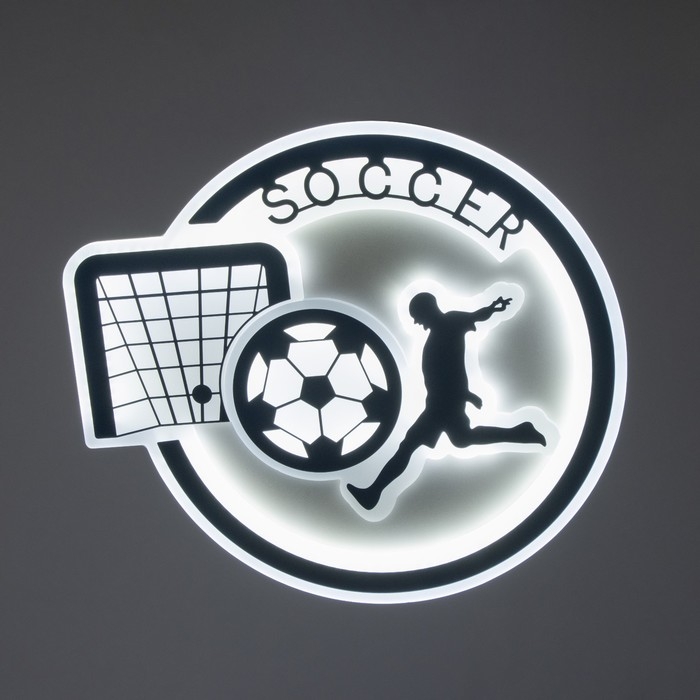 Люстра Люстра "Футбол" LED 68Вт 2 режима синий 55х50х10см