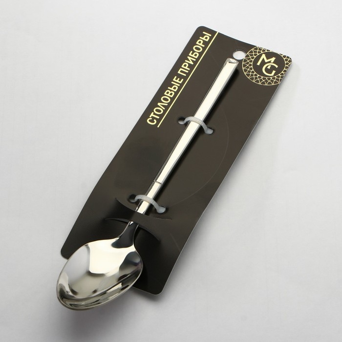 Ложка чайная из нержавеющей стали Magistro Line, длина 15,5 см, цвет серебряный