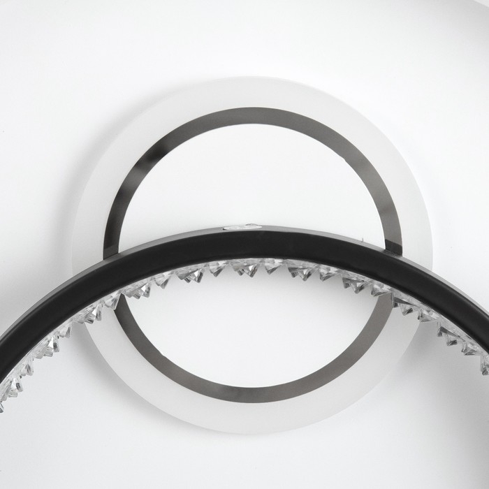 Светильник Светильник "Инеро" LED 120Вт бело-чёрный 49х49х7 см