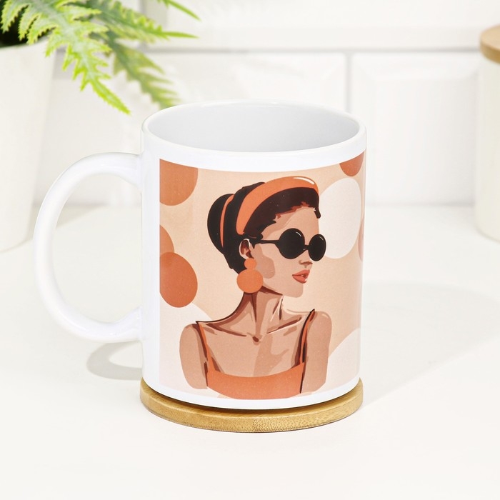 Кружка сублимация Кружка сублимация "Будь яркой и неповторимой!" 320 мл, с нанесением