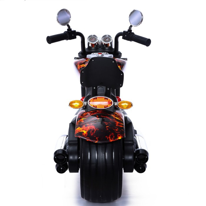 Электромотоцикл «Чоппер», 2 мотора, цвет пламя, глянец Электромотоцикл «Чоппер», 2 мотора, цвет пламя, глянец