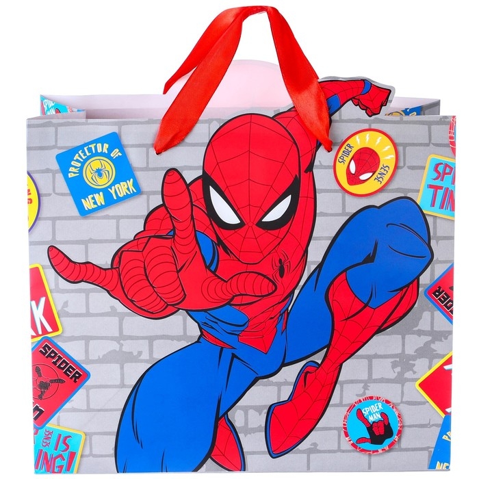 Пакет подарочный, 23х27х11.5 см, упаковка, Человек-паук Пакет подарочный, 23х27х11.5 см, упаковка, Человек-паук