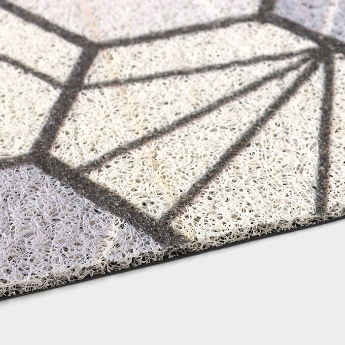 Коврик придверный грязезащитный Доляна «Грани», 80×120 см, цвет серо-зелёный Коврик придверный грязезащитный Доляна «Грани», 80×120 см, цвет серо-зелёный