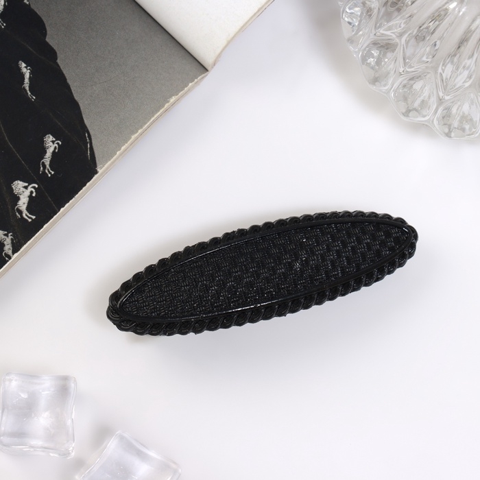 Заколка-автомат Заколка-автомат "Хлоя" классик, 8 см, чёрный