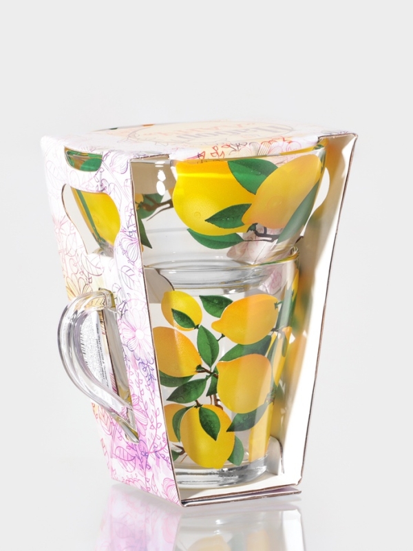 Набор посуды "Лимоны" (кружка 250мл.+салатник 250мл.)