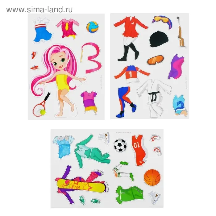 Магнитная игра с одеждой «Ева. Звезда спорта» Магнитная игра с одеждой «Ева. Звезда спорта»