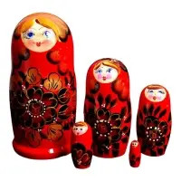 Матрёшка 5 в 1, расписная, МИКС