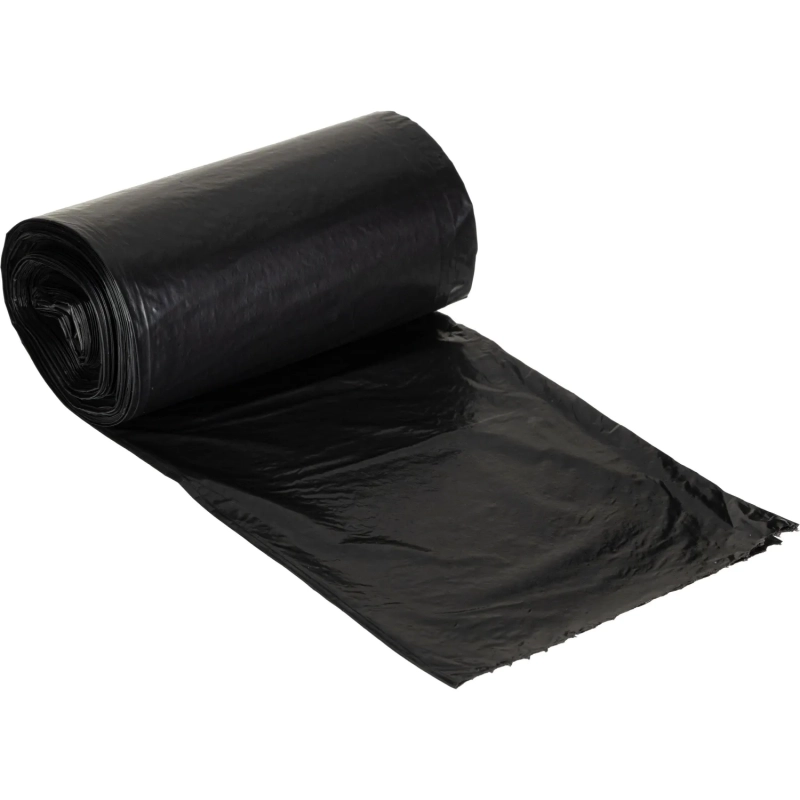 Мешки для мусора ПВД 35л 25мкм 20шт/рул черные 40x70см EcoСlean_СПБ