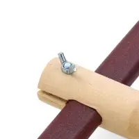 Косовище металлическое, две ручки + крепление барашек