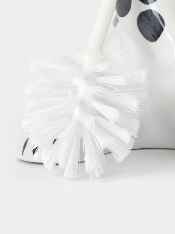 Ёршик для унитаза с подставкой &laquo;Дружок&raquo;, фарфор, белый