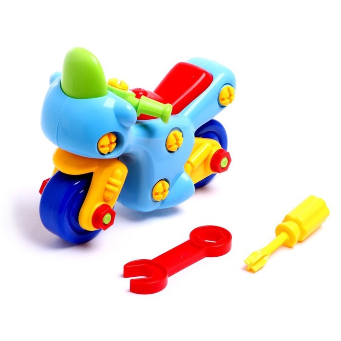 Конструктор для малышей «Мотоцикл», 27 деталей Конструктор для малышей «Мотоцикл», 27 деталей