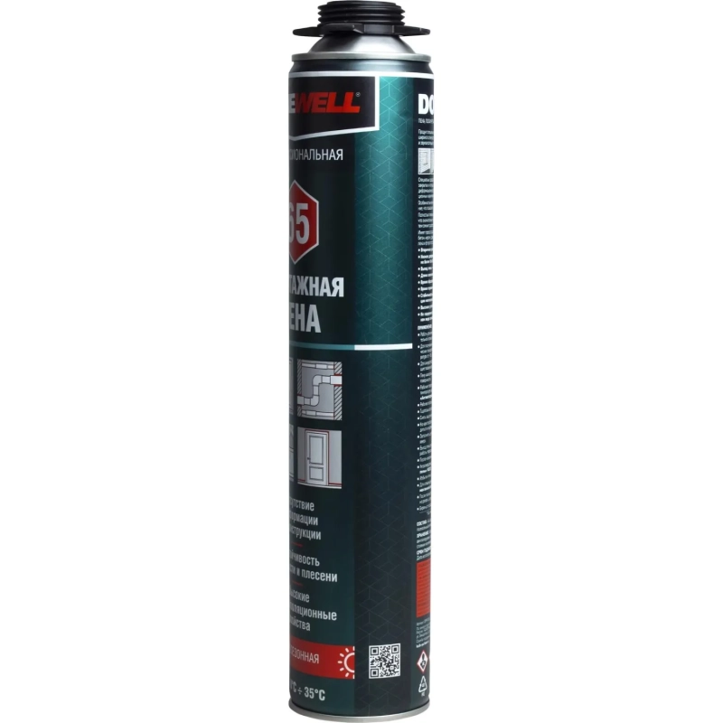 Пена монтажная проф DONEWELL 65, всесезонная, 1000 мл/850 г (209830)